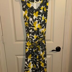 Boden Lemon Print Sleeveless Dress